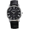 W23056 the latest model leather strap stainless steel watches